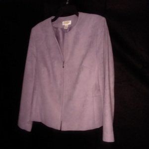 Talbots Suede-Like Lavender Jacket